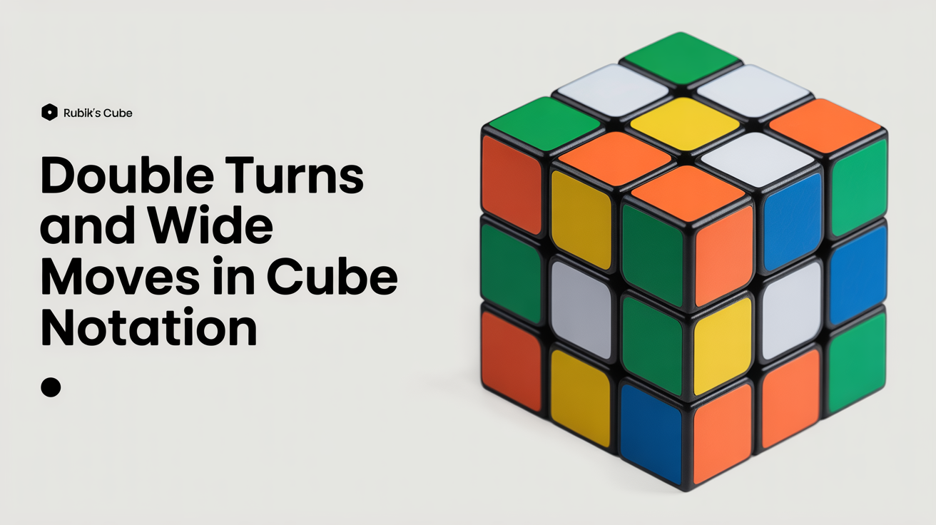 Double Turns and Wide Moves in Cube Notation